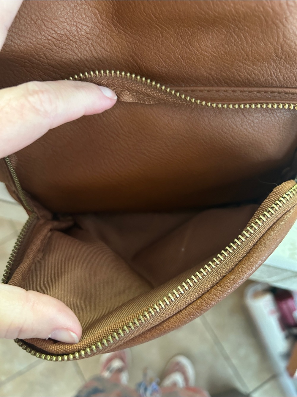 Universal Thread Rust Brown Pebbled Leather Mini Backpack - Picture 2 of 6
